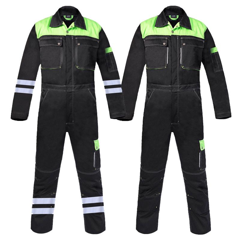 

Men's Tracksuits Coveralls For Men Painting Lightweight Safety Work Uniform Mechanics Construction Repairman Factorty Clothes Night Reflecti, Gray