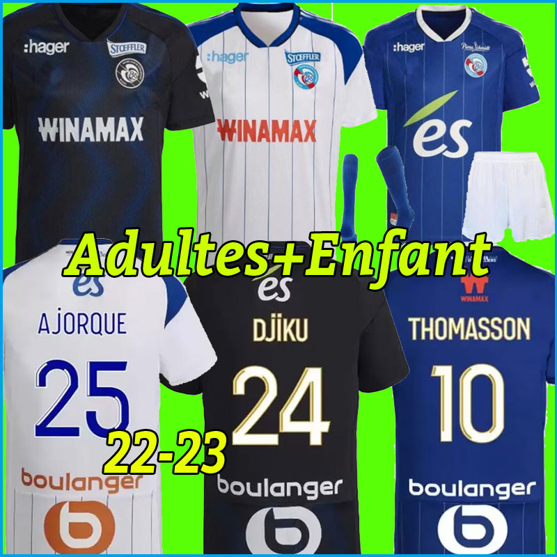 

22 23 Maillots RC STRASBOURG home ALSACE Soccer Jerseys 2022 2023 football shirts GAMEIRO THOMASSON LALA kit MOTHIBA SISSOKO LIENARD jersey tops, Third
