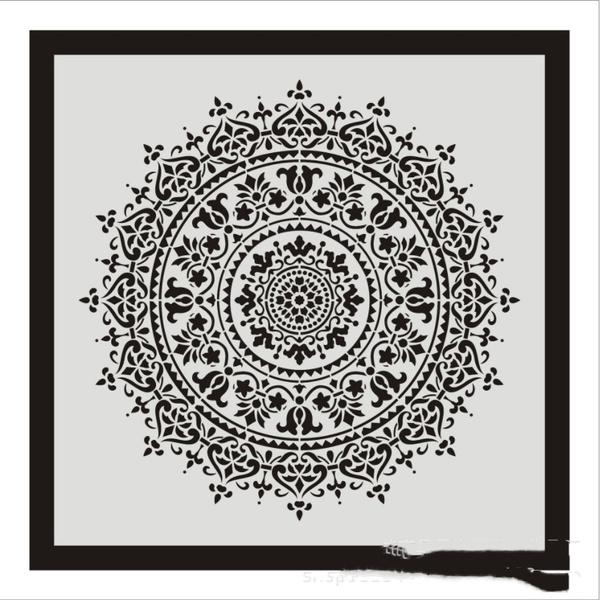 

Tapestries DIY Craft Layering Mandala Stencils For Painting On Wood Paper Walls Art Scrapbooking Stamping Decorative Embossing