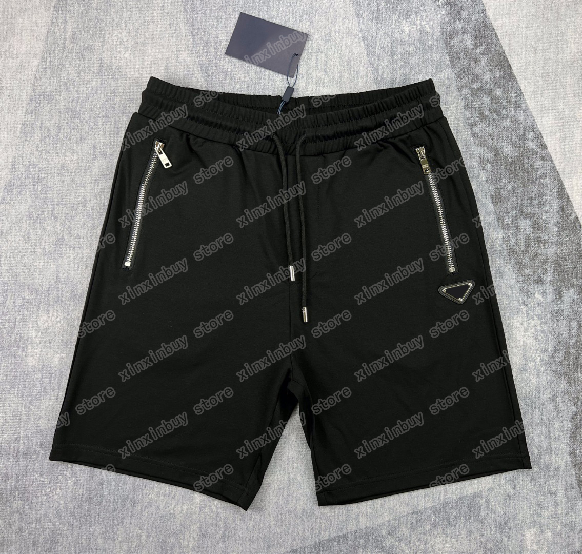 

22ss Mens designer Shorts pants Nylon pocket Metal zipper Spring summer Men Webbing Pant Casual letter Trousers Black xinxinbuy XS-L