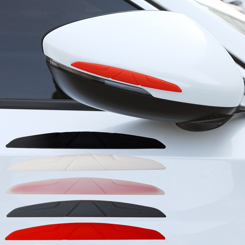 

Car Door Edge Anti-collision Silicone Strip Anti-scratch Strips Cover Door Handle Rearview Mirror Stickers Protector Decals