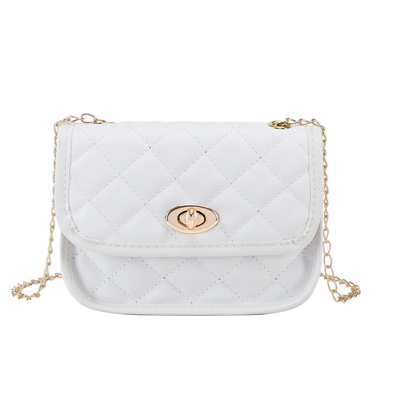 

luxury bag Womens girl summer Chain Lock wallet 20-28cm White pink grid rhombus 40 colors available Shoulder Bags Designer Channel Handbags Crossbody Bag purse, With box