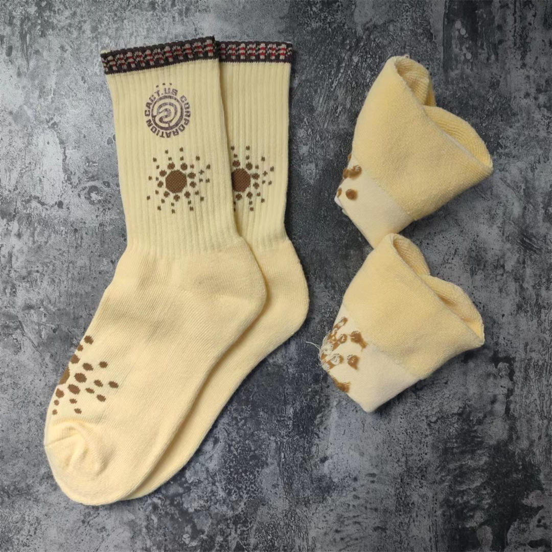 

Khaki 2022 Sock Women Men Unisex Cotton Basketball Socks