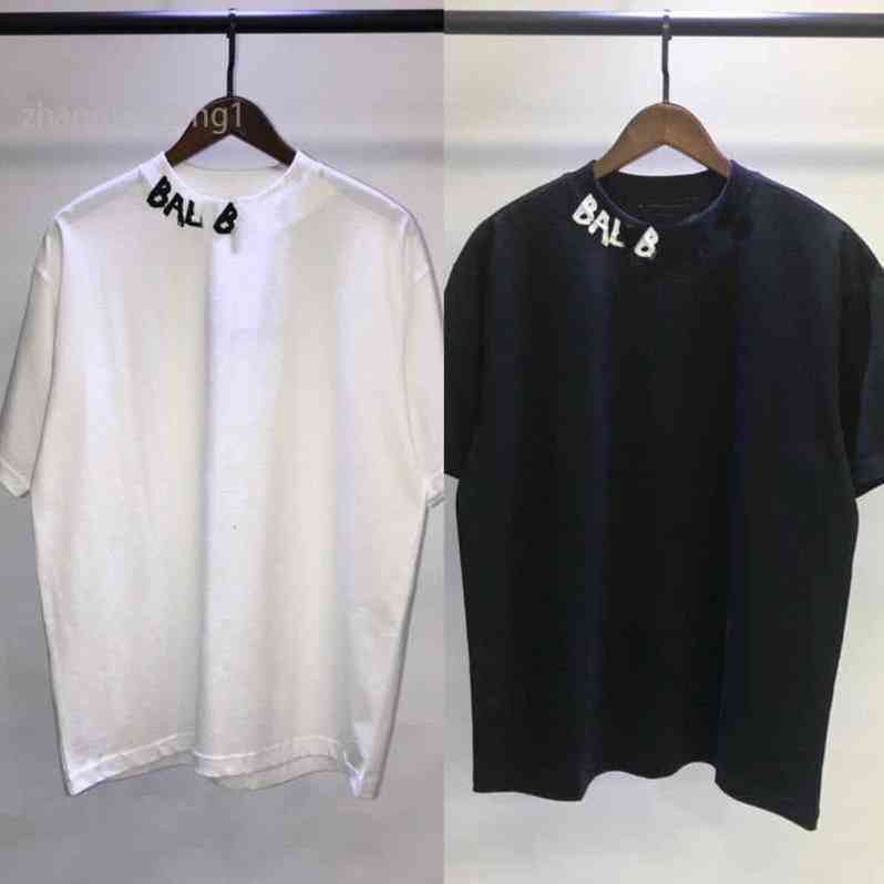 

Balenciga Balanciagass Spring and Summer Label Short Sleeve Men's and Women's Same Large Loose Half Sleeve t Shirts for Men and Women Sweat Shirt 222SS