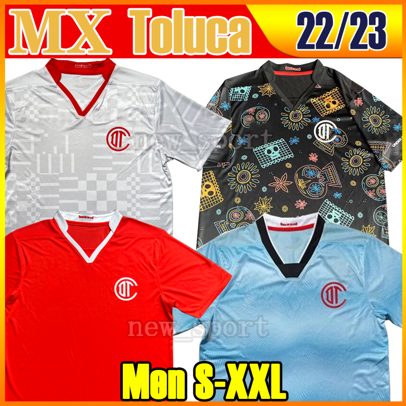 

2XL Toluca 22 23 Liga MX Soccer Jerseys 2022 2023 F. Uribe Sambueza E. VEGA CAMISETA DE HOGAR RED AJUSTE TERCER JERSEY HOMBRES NINOS Men Foolball shirt TOP, 22 23 away