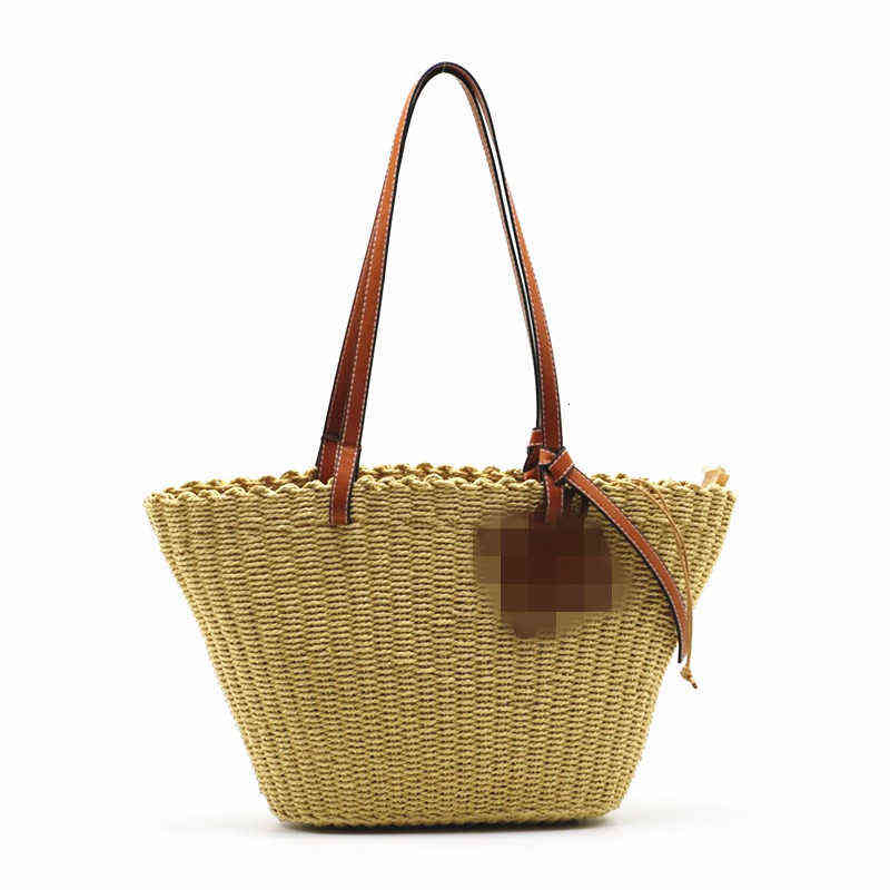 

Style One Shoulder Straw Woven Bag Fashion, Beige no inside