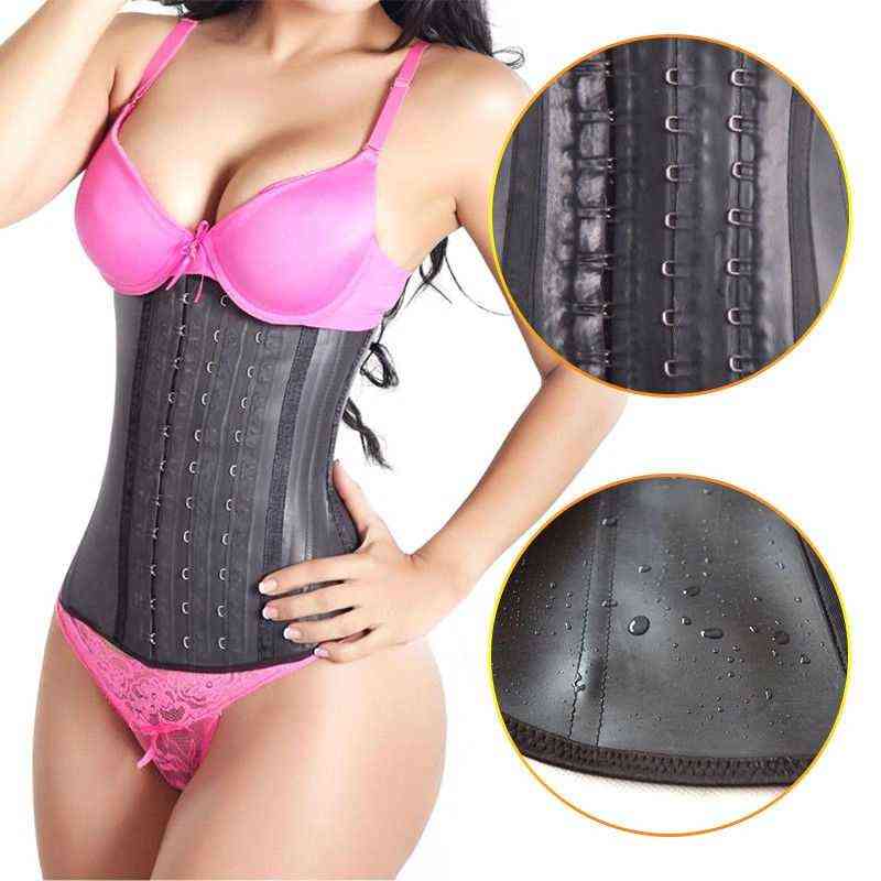

Fajas Colombian Latex Waist Trainer Body Shaper Corset Long Torso Shapewear Women Belly Sheath Slimming Abdomen Reduction Girdle T220805, Black small hooks
