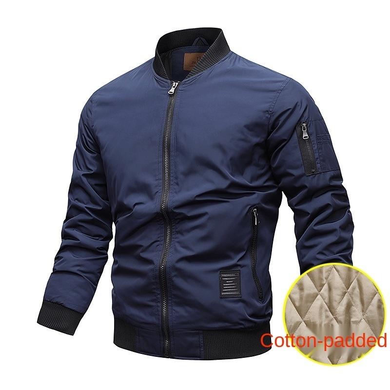 

Men's Jackets Autumn Winter Coat Pilot Jacket Casual Stand Collar Large Baseball Men Bomber Zipper Plus Size Slim -6XL, Yellow