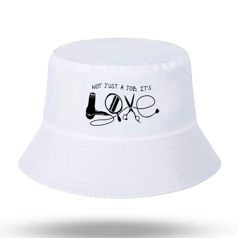 

Berets Hairdresser Print Men Women Casual Bucket Hat Outdoor Sunscreen Beach Sun Hiking Fishing Cap