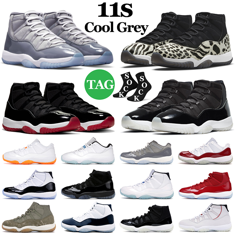 

Cool Grey 11 11s Mens Basketball Shoes Animal Instinct 25th Anniversary Legend Blue Bred Concord Citrus High Low Men Women Outdoor Sports Sneakers Trainers, 11s concord