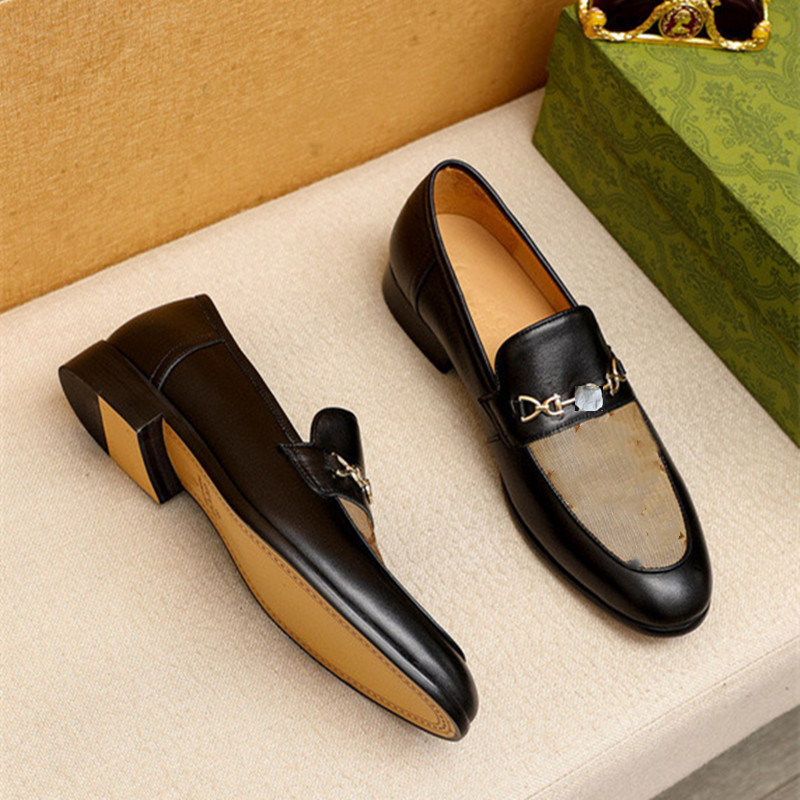 

6 style luxury men dress shoes designer spikes flat loafers sneakers mens oxford derby shoe suede patent leather rivets size 38-45, With logo #01