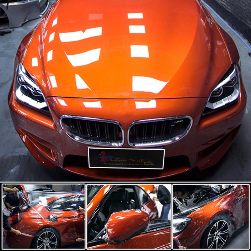 

Car Covers 10 15 Meter Gloss Clear Transparent PPF Self-adhesive Invisible Vinyl Wrapper Paint Protection Film Skin 3 LayersCar