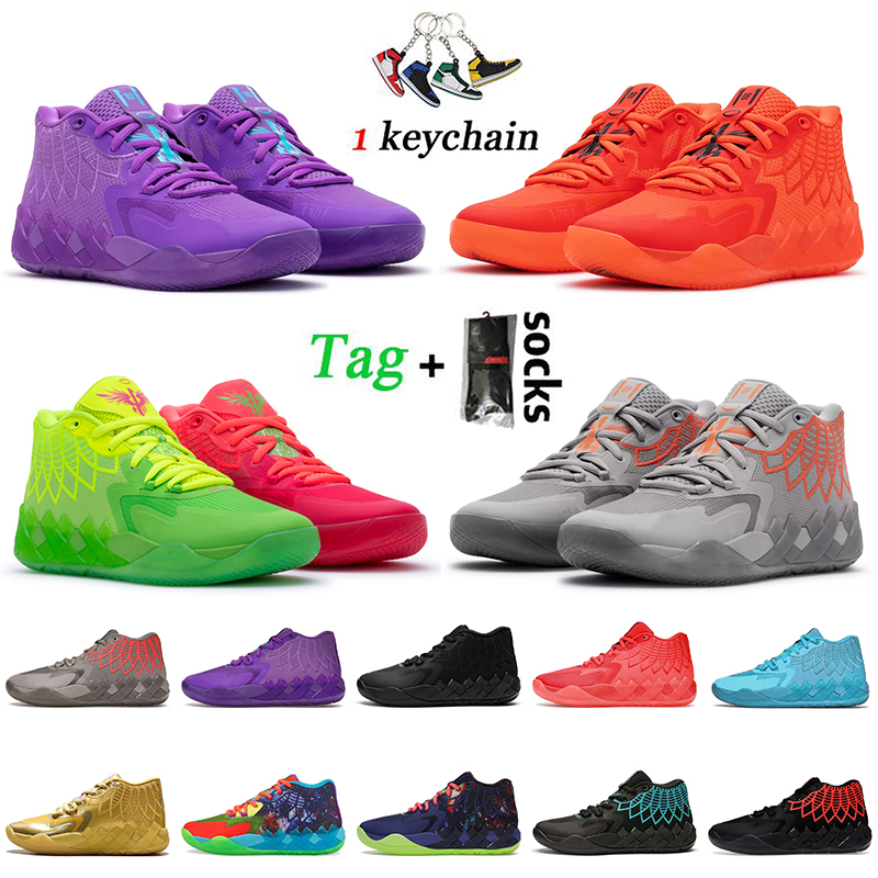 2022 New LaMelo Ball MB.01 Basketball Shoes Fashion Mens Not From Here Rock Ridge Black Red Blast Queen City Mens Trainers Be You Galaxy Rick and