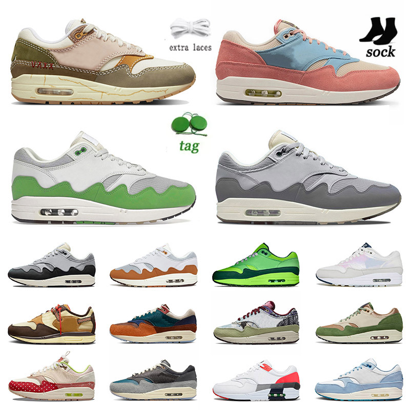 

Top Fashion 2022 Cushion OG 1 87 Running Shoes For Mens Women 1s Sneakers Light Madder Root Mellow Monarch Premium Baroque Brown Cactus Jack Patta Trainers, D26 evergreen aura 36-45