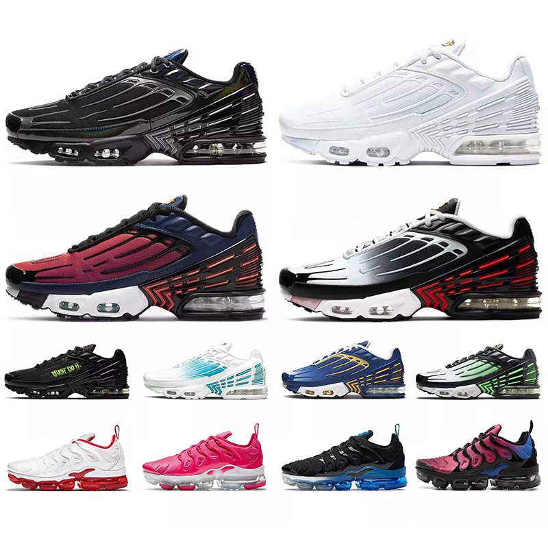 

2022 Max Plus Running Shoes TN III Vapor Triple White Black Aqua Silver Grey Yellow Red Just Do It Mens Womens Outdoor Trainers Sneakers, A3 36-46