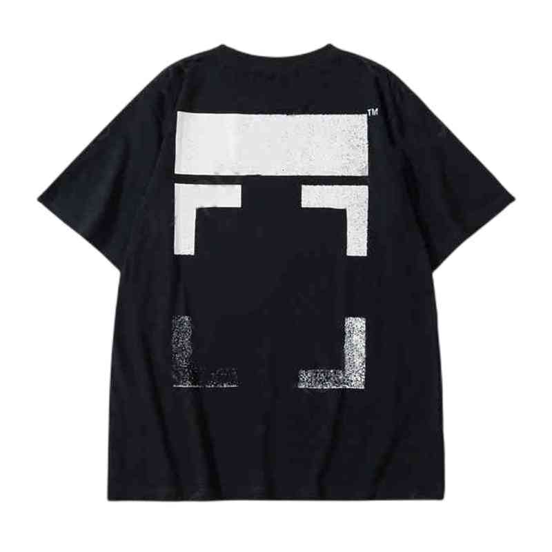 

Off Men's T-shirts Offs Gradient Arrow Round Neck Short Sleeve T-shirt Fashion Youth High Street Men and Women Lovers Loose Bottomed Shirt, 24