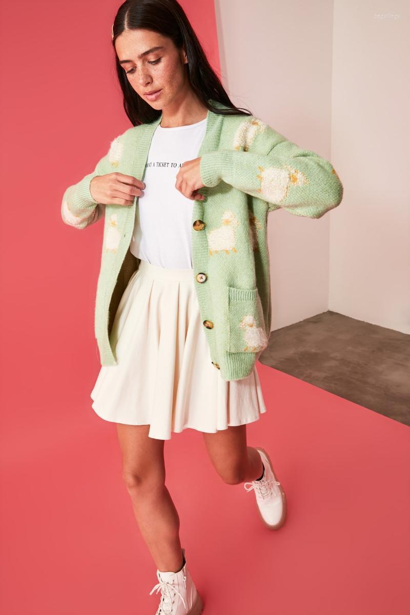 

Women' Knits & Tees Trendyol Jacquard Knitwear Cardigan TWOAW21HI0476Women' Begu22, Blue