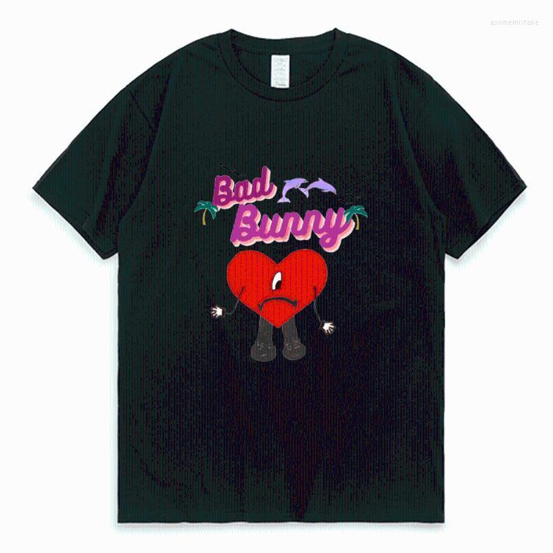 

Men's T-Shirts Bad UN VERANO SIN TI Music Print T Shirt Men's Women's Hip Hop Streetwear Shirts Summer Short Sleeve Tee ShirtMen's, White