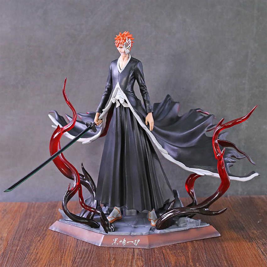 

Bleach Ichigo Kurosaki 2nd Stage Hollow Ver. Statue PVC Figure Collection Anime Model Toy Q0722315z, No box