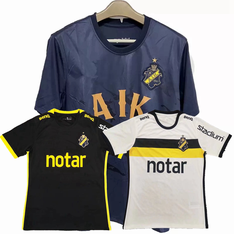 

2022 2023 AIK Fotboll Royal Edition Soccer Jerseys Solna Larsson BAHOUI STEFANELLI home away 22 23 football shirt