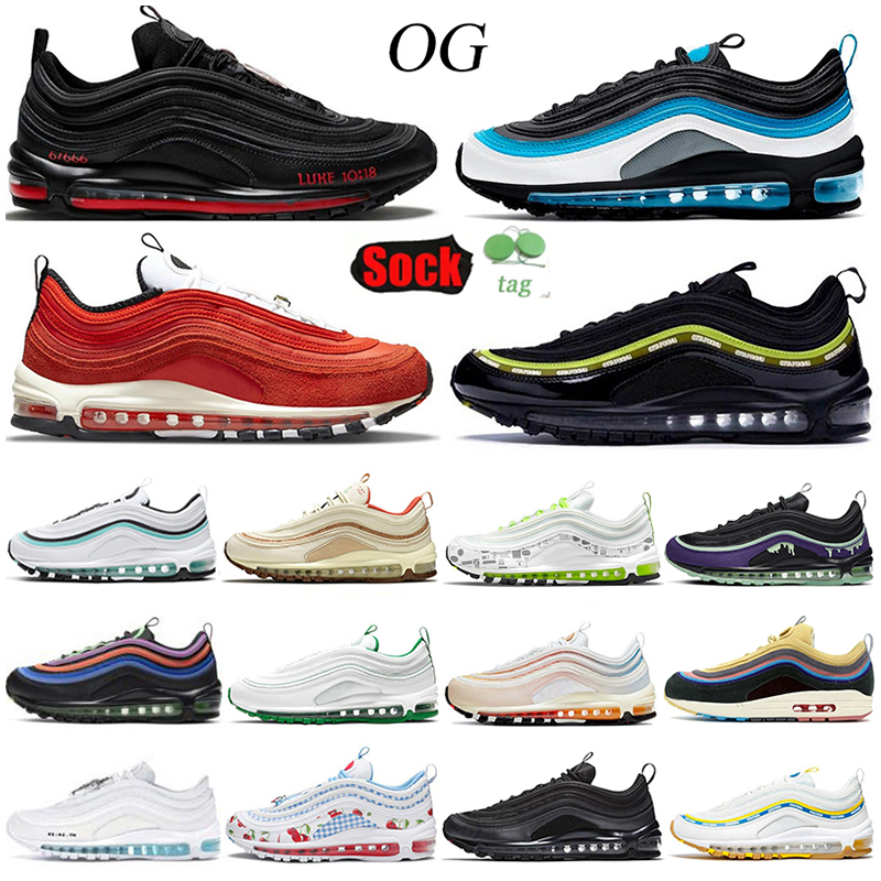 

Cushion OG Mens Running Shoes Satan Black Bullet Gym Red Halloween Wolf Grey Bred Worldwide Sean Wotherspoon Undefeated Men Women Outdoor Trainers Sneakers Shoe, 32