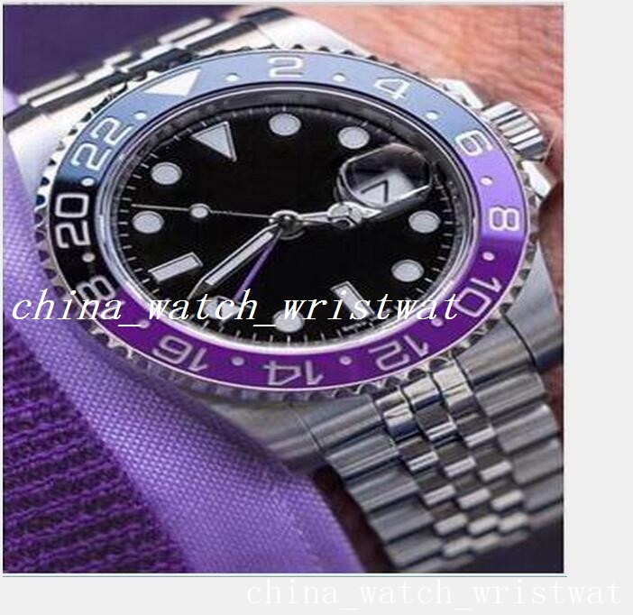 

New Crown GMT II 126710 BLRO 40mm Jubilee Ceramic Bezel Watch Steel Bracelet Automatic Fashion Men's Watches Wrist Sapphire Waterproof Luminous Wristwatches