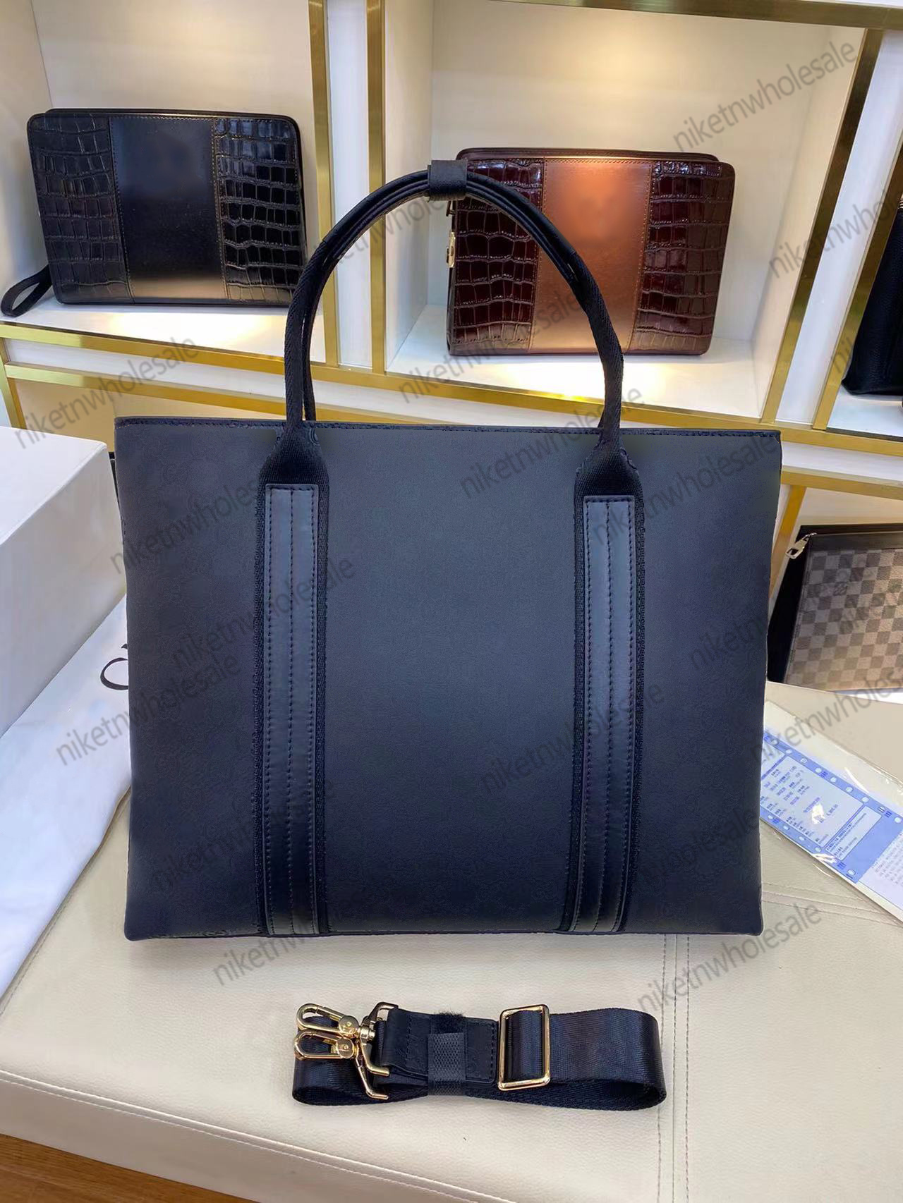 

G Designer Men Business Bag Black Genuine Leather Handbags Crossbody Shoulder Bags, ##