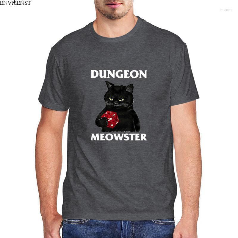 

Men' T-Shirts Dungeon Meowster Black Cat Game Tee Funny Novelty Men' Shirt Short Sleeve Unisex T-Shirt Oversized Streetwear TopsMen, Burgundy