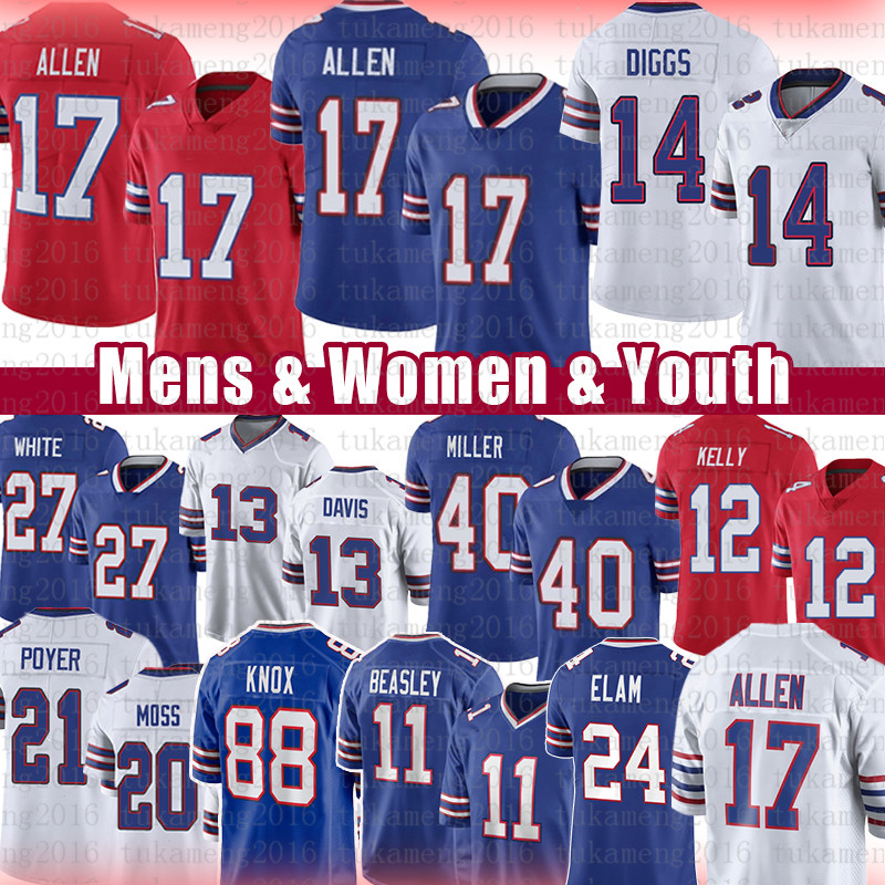 

Josh Allen Football Jersey Buffalos Stefon Diggs Billes Von Miller Dawson Knox Gabriel Davis Tre'Davious White Micah Hyde Kaiir Elam Poyer Tyler Bass Howard Edmunds, Patch+mens jersey(txz)
