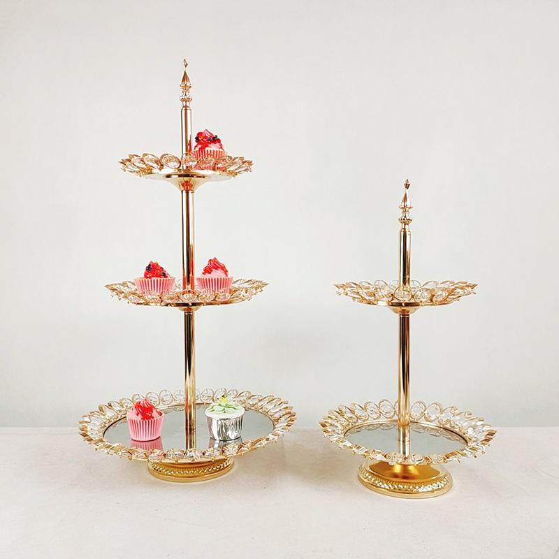 

Other Bakeware 1pcs Style Crystal Round Cupcake Stand For Dessert