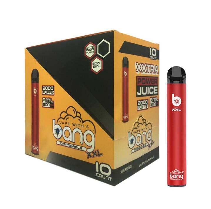 

bang xxl 2000 puffs Disposable Pod Device E cigarettes 850mAh Battery 6ml Prefilled Cartridge Vape Stick Pen Vs Puff bar Plus elux legend