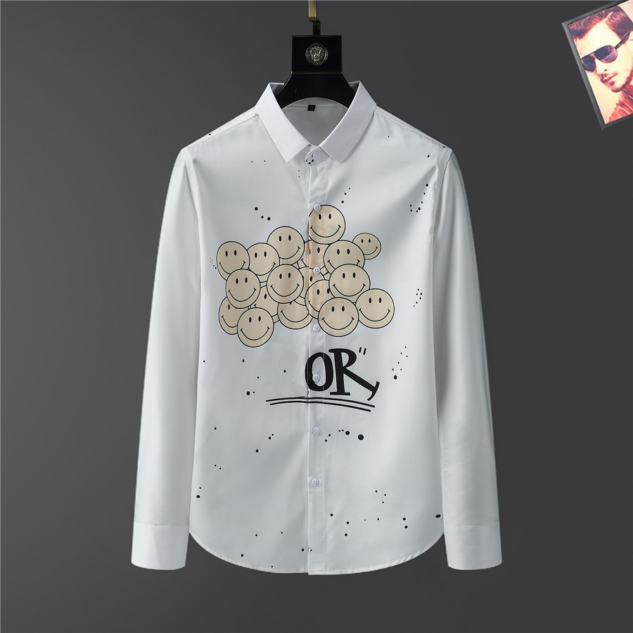 2022 Shirts décontractés pour hommes de nouveau style Qiwn Automne Shirt Fashion Three-Color Men à manches longues Habille surdimensionnée Shirts