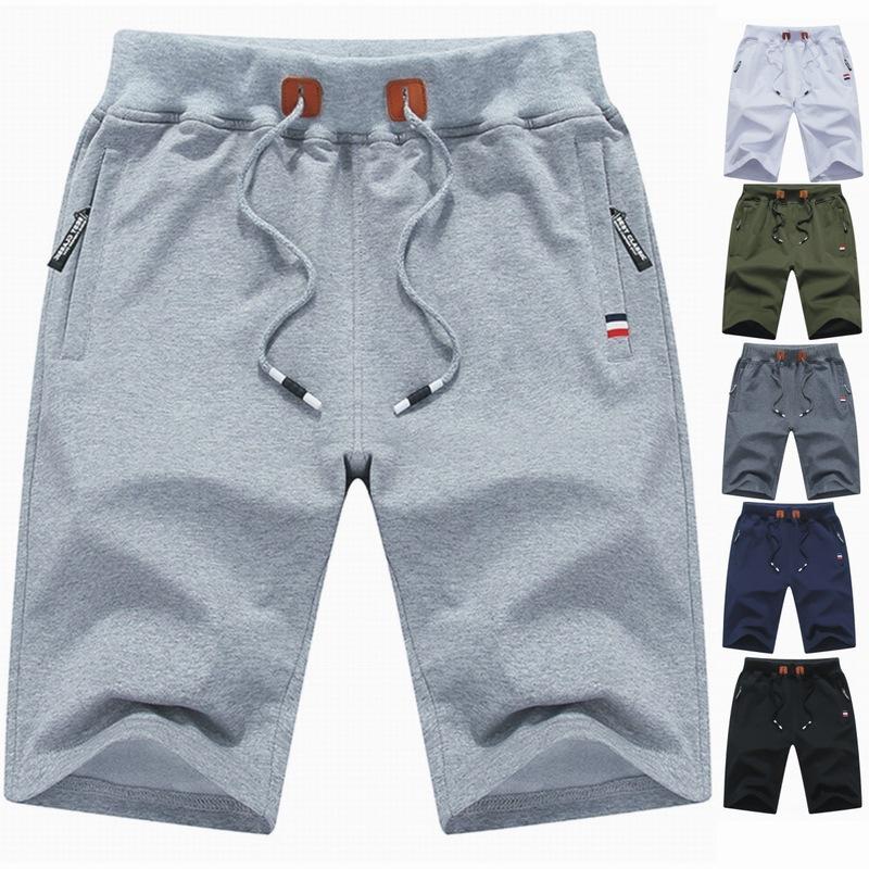 

Men's Shorts Men's Summer Cotton Casual Bermuda For Men Running Sweatpants Male Sports, Black