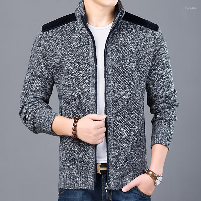 

Men's Sweaters Slim Thick Fashion Brand Cardigan Sweater 2022 For Mens Fit Jumpers Knitwear Warm Autumn Casual Korean Style Clothing Male Ma, Khaki