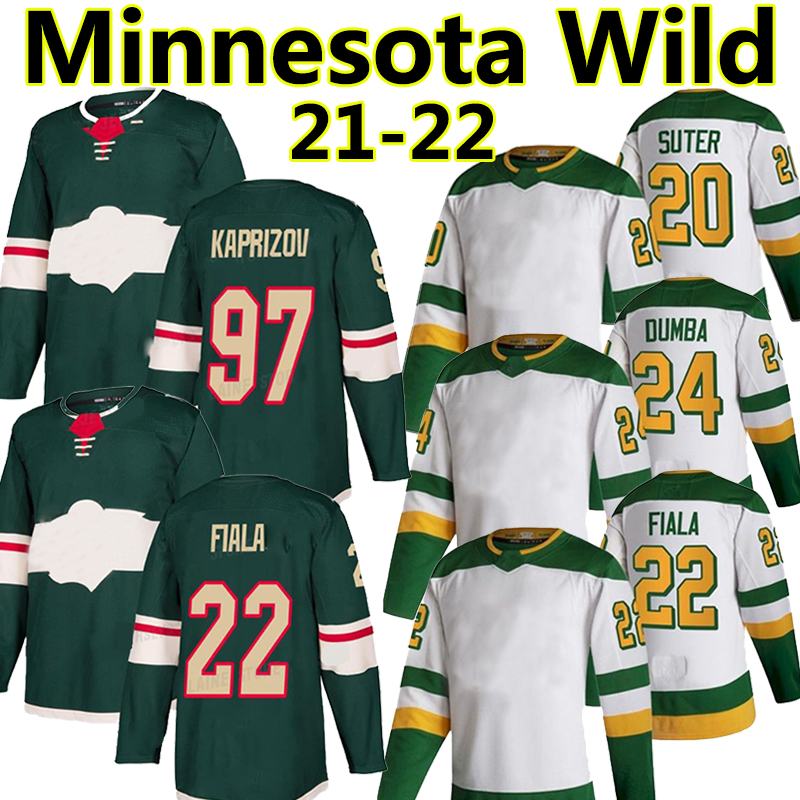 Kirill kaprizov 2021 Reverse Retro Hockey Jerseys Matt Dumba Marco Rossi Zach Parise Devan Dubnyk Ryan Suter Fiala Jersey