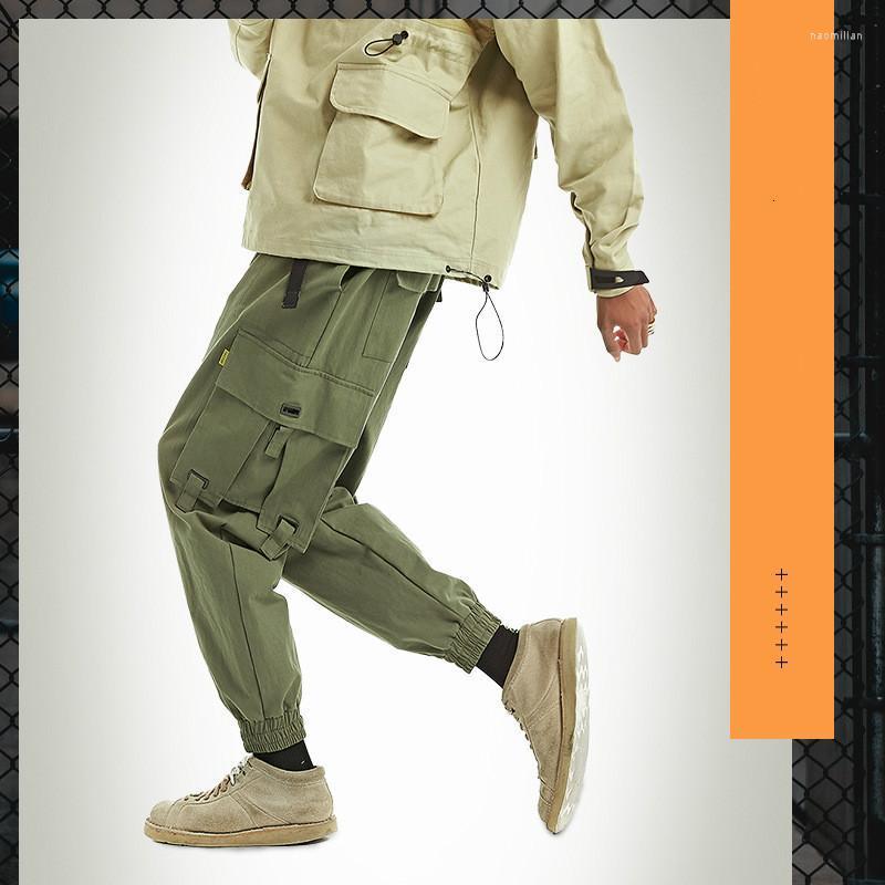 

Men's Pants Original Street Fashion Cargo Men Big Pocket Japanese Style Beam Men's Autumn Casual PantsMen's Naom22, Black