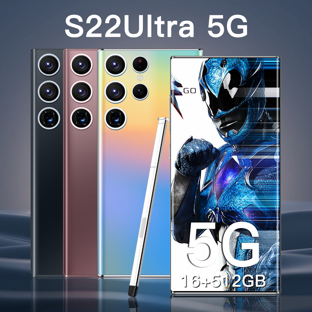 

2022 Hot DealsOriginal New S22 Ultra 5G 6.8&quot Cellphone 32+64MP 6800mAh Android 12 Celular 16G+512G Deca Core Unlock Global