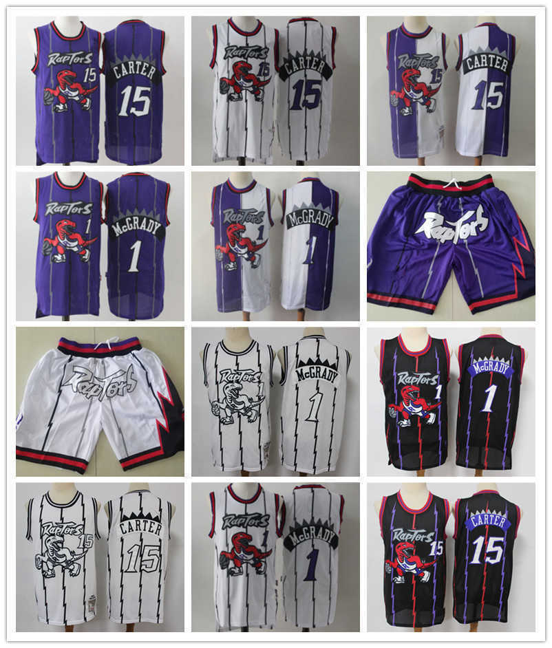 

Toronto''Raptors''MEN Jersey purple Vince 15 Carter Tracy 1 McGrady Shorts Basketball Jerseys, Color
