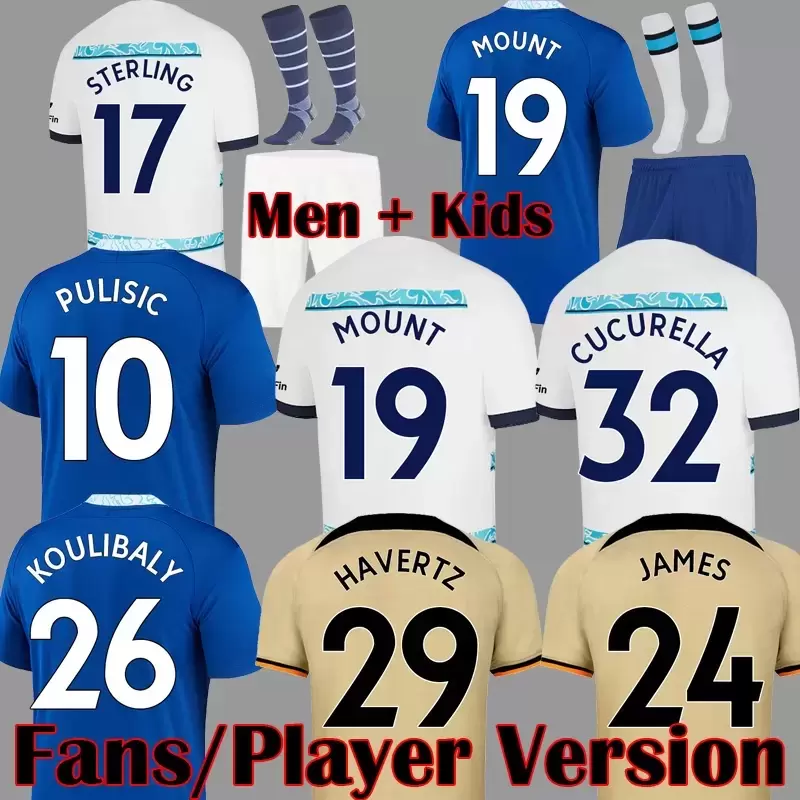 

CFC 22 23 Soccer Jerseys STERLING MOUNT The Blues Football Shirts HAVERTZ PULISIC KANTE WERNER JORGINHO CHILWELL ZIYECH KOVACIC Jersey Men Kids Kit Shirt Uniforms, Men home ep