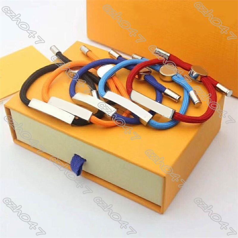 

Unisex brand designer Bracelet Fashion Bracelets for Man Women Jewelry Adjustable Jewelrys 4 Colors