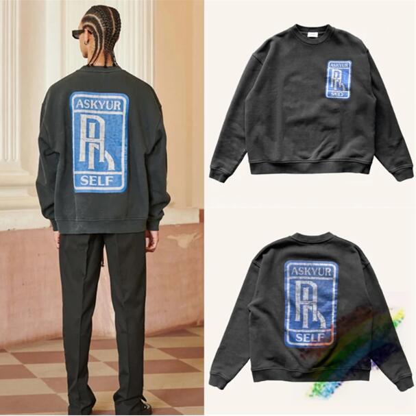 

Print Sweatshirts Men Women 1 Best -Quality Washed Letter Pullover