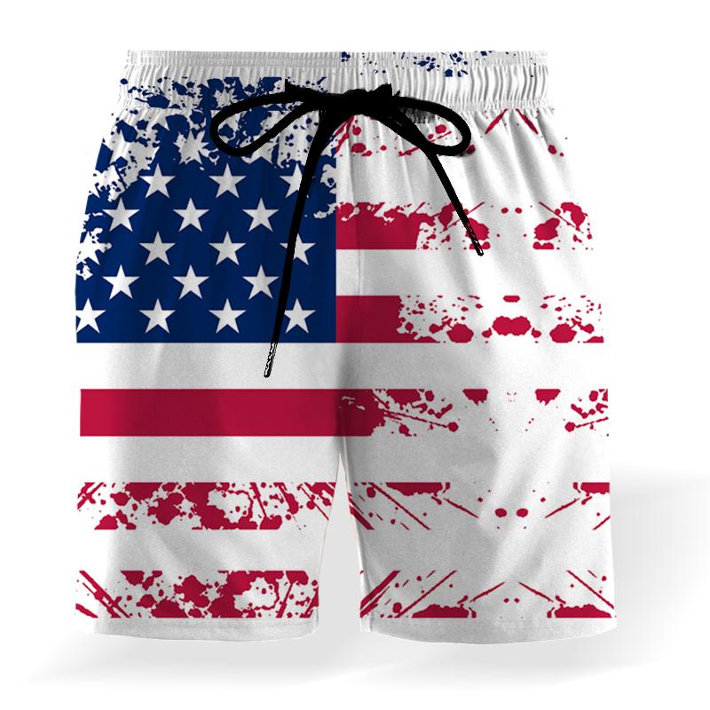 

Men's Shorts American Flag Print Beach Short Casual Summer Hawaiian Style Men Extra Large Swimm Trunks Personalized ShortsMen's, Sp1j210211y