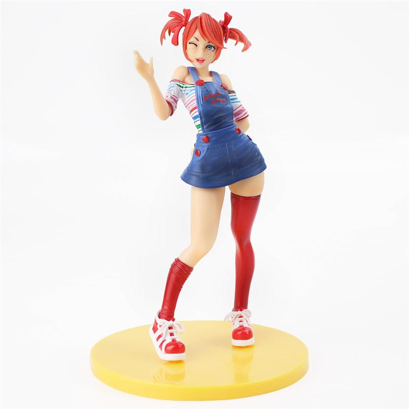 

Bride of Chucky PVC Action Figure Toy Horror Bishoujo Statue Tiffany Doll Child's Play Halloween Toys Dolls Gifts212H