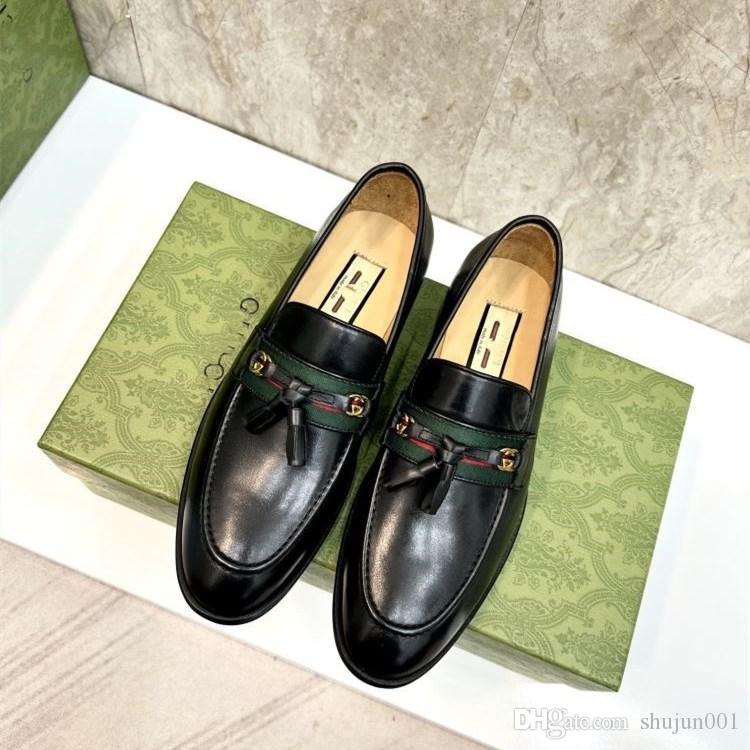 

5A Original Semi-formal Leather Shoes for Mens Tassel Casual Brogue Flats Carved England Men Designer Luxury Dress Shoe Men Loafers Zapatos Hombre A2, #02