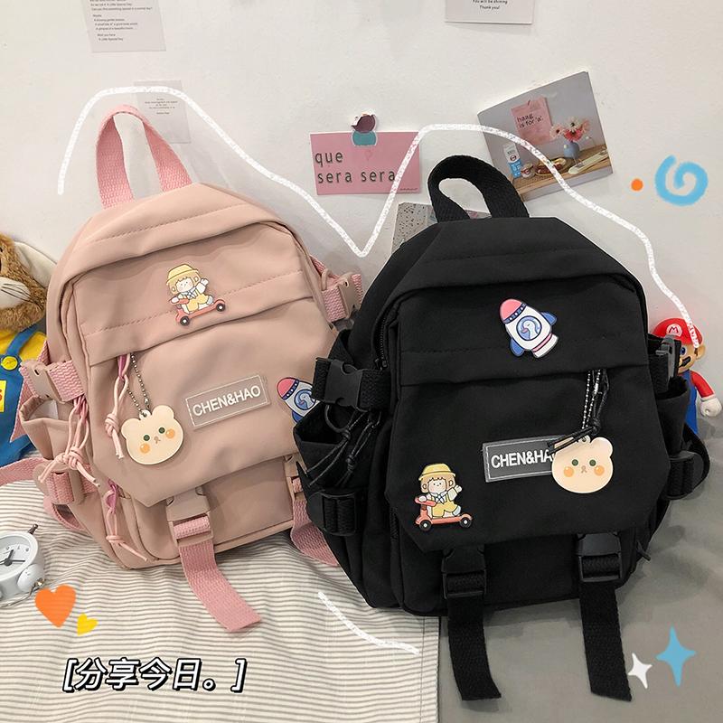 

School Bags Fashion Mini Backpack Women Kawaii Shoulder Bag For Teenage Girls Multi-Function Small Rucksack Ladies Travle Backpacks, D-2
