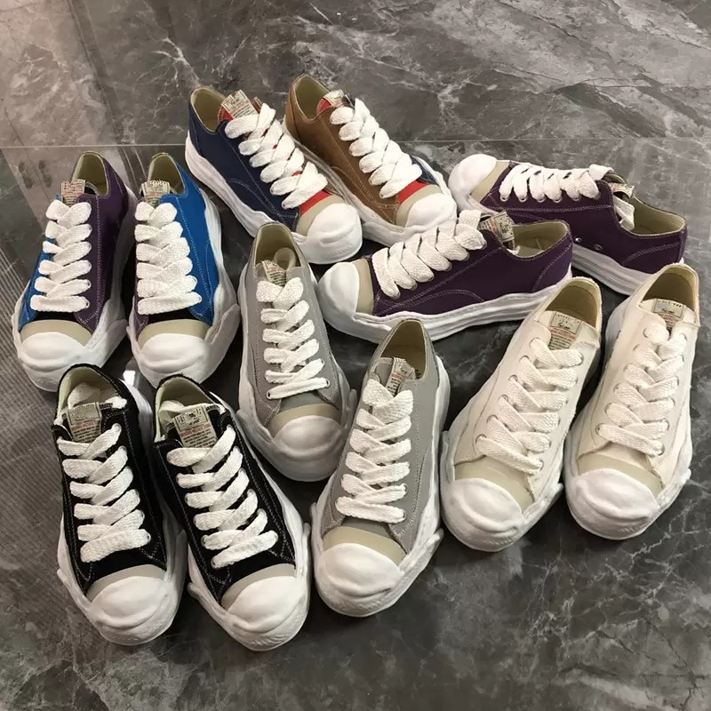 Maison Mihara Yasuhiro MMY Low Top Sneakers Designers canvas Shoes OG Sole Banana high low neaker Women Mens Platform Basketball Shoe Casual Spor