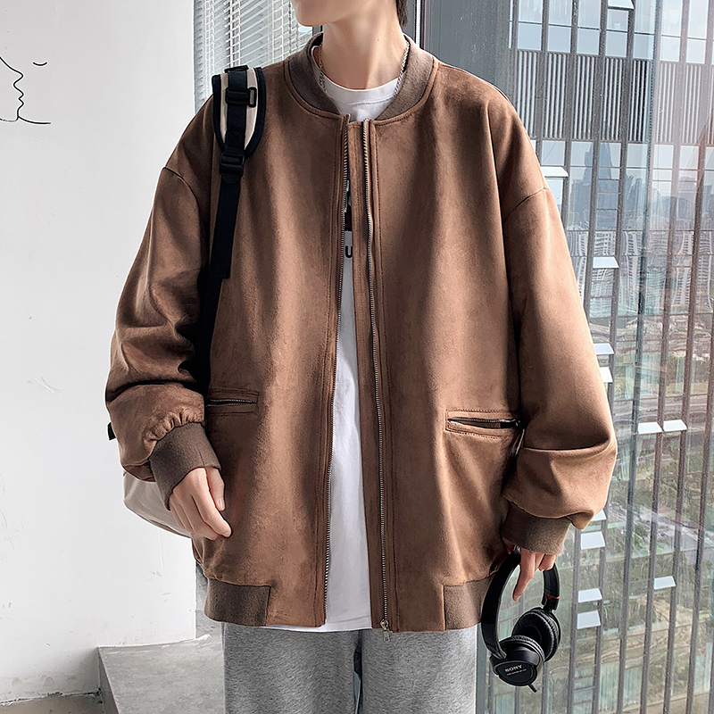 

Men Soft Faux Leather Jacket Hip Hop Jacket Oversize Streetwear Pockets Clothes Outwear 220816, Gray