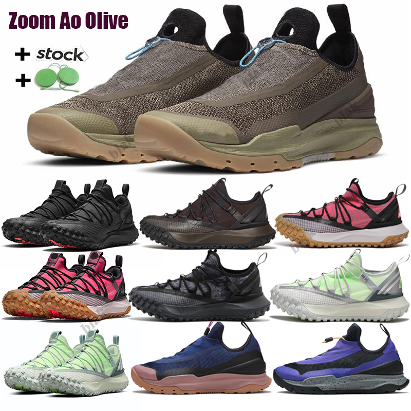 

Men Women Running Shoes ACG Green Abyss Sea Glass Zoom Ao Black Brown Basalt Fossil Trainers Womens Sneakers Size 36-46, Black anthracite 36-46