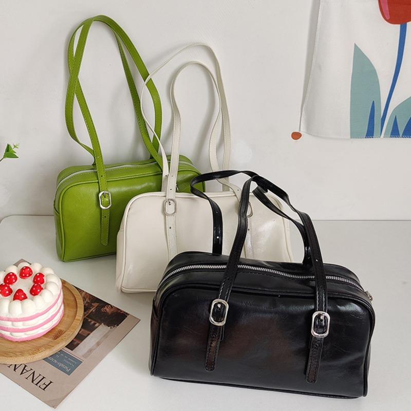 

Evening Bags Fashion Green Women Shoulder Large Leather Bag PU Capacity Daily Small Tote Casual Bolso MujerEvening