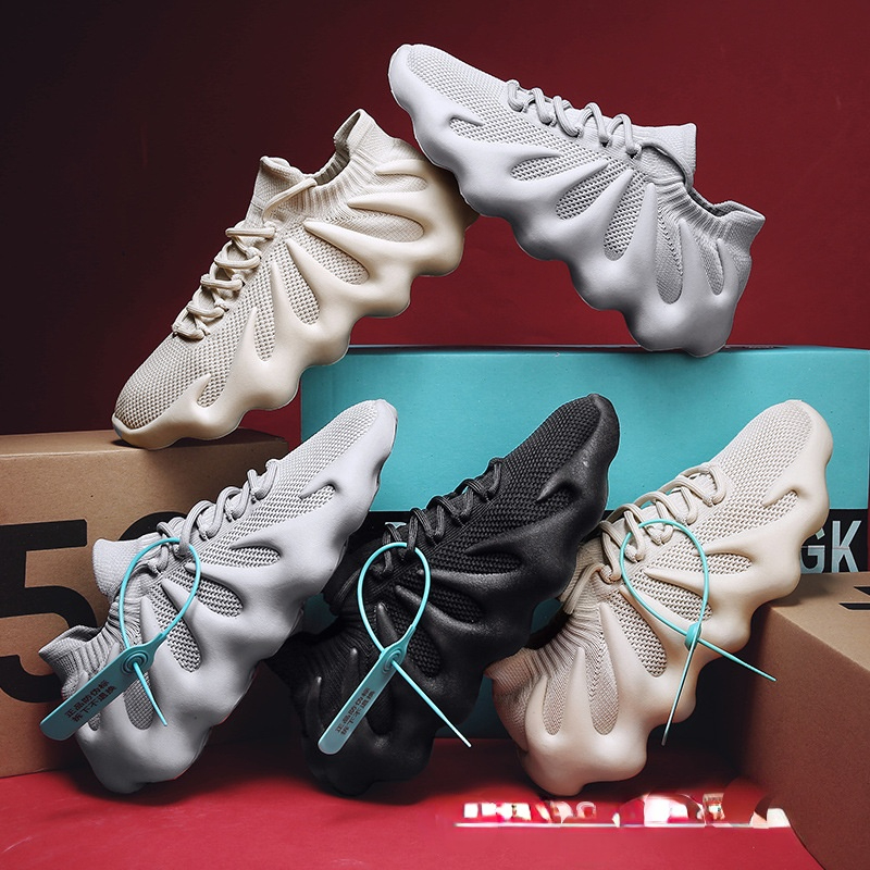 

Designer 2022 Casual shoes for men 450 fly woven breathable thin black socks Shoe casuals octopus Sneakers for women, Box